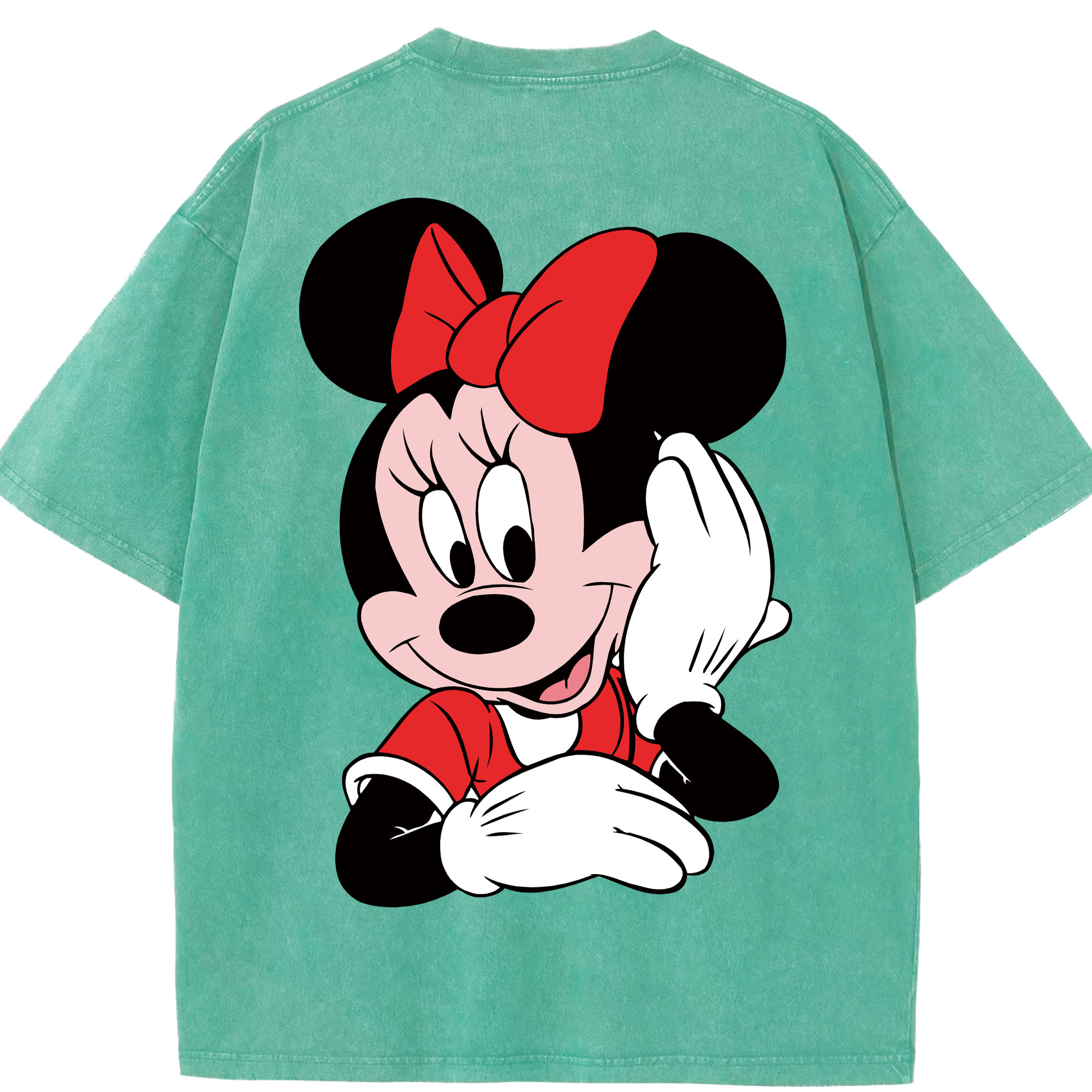 （画像用） ミッキーマウス Mickey Mouse 綿100% ヴィンテージ風 半袖Tシャツ（背面プリント）